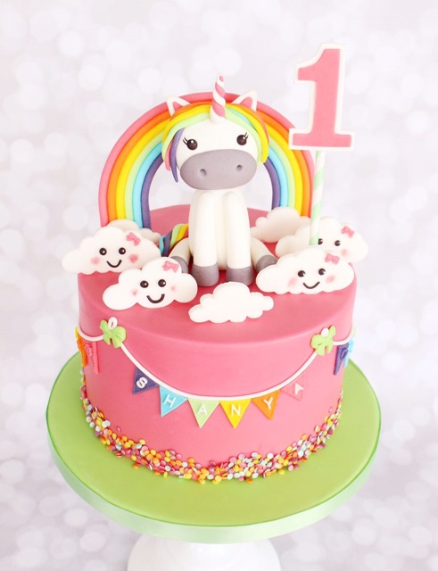 Unicorn Birthday Cake - Kue Ulang Tahun Kuda Poni - Custom Kue Tart Anak  Perempuan - Unicorn cake | Shopee Indonesia