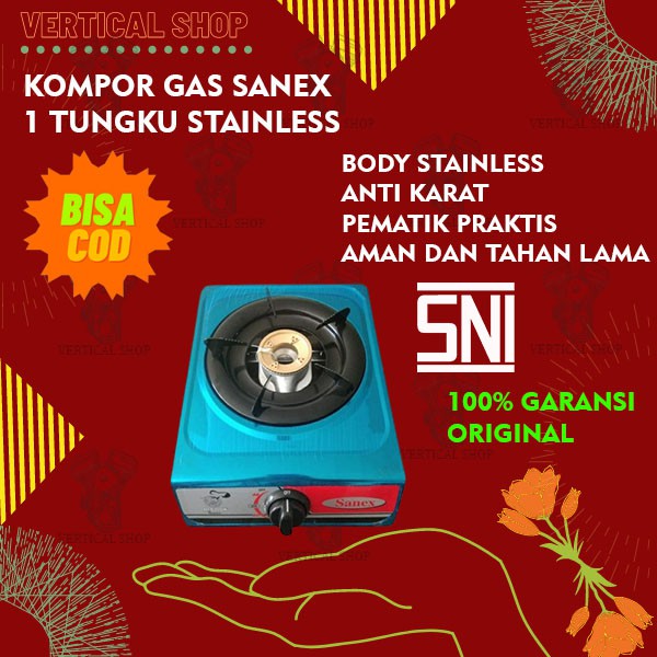 Matougui matougui kompor gas portable kp8302. Kompor Gas 1 Tungku Sanex Stainless Portable Sudah Sni Anti Bocor Menghemat Gas A67 Shopee Indonesia