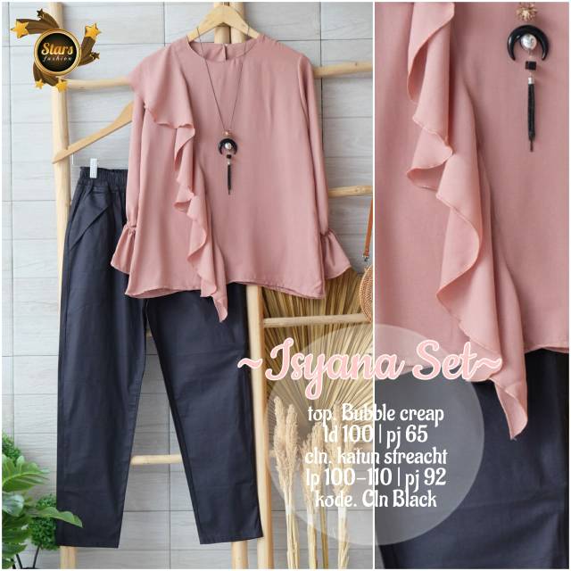 Jual Baju setelan cewek/ baju atas bawah celana/baju setelan motif polos/ baju setelan cewek cantik Indonesia|Shopee Indonesia