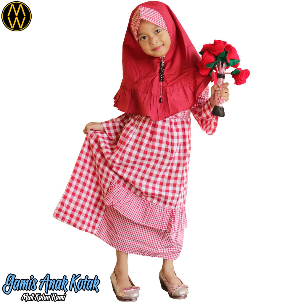 Fashion Muslimah Gamis Anak Katun Gamis Anak Kombinasi Gamis
