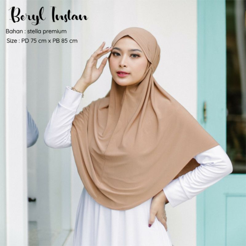 Beli jilbab bergo jersey model & desain terbaru harga murah 2022 di tokopedia! Jual Jilbab Bergo Instan Tali Bahan Jersey Non Pet Indonesia Shopee Indonesia