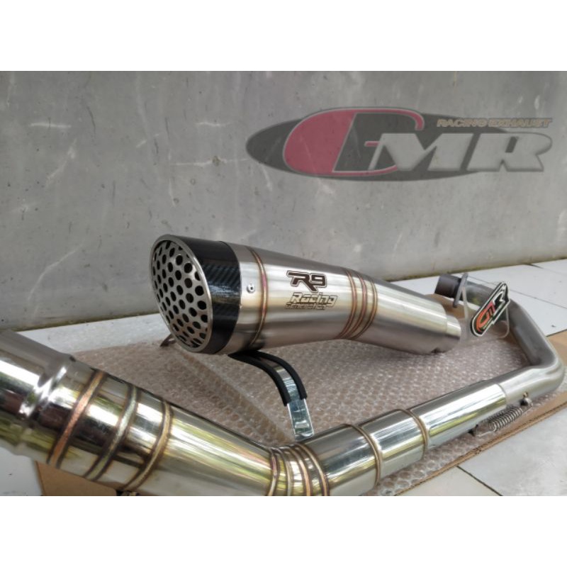 Jual knalpot motor r9 cb150r cbr150facelif R15v2 r15v3 cbr150r yamaha  vikion suzuki satria fu honda verza yamaha byson gsx knalpot berkualitas knalpot  ngebas adem knalpot racing knalpot murah Indonesia|Shopee Indonesia