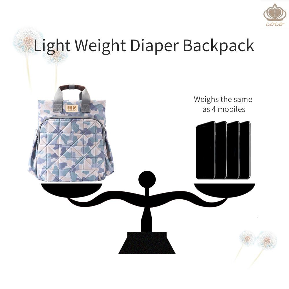 Coco Baby Diaper Bag Backpack Multi Function Water Proof Large Capacity Nappy Tote Bags With Stroll Shopee Indonesia