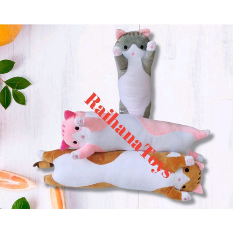 Jual guling kucing panjang/bantal guling kucing/boneka kucing murah