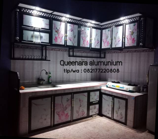 Rp 850.000kitchen set bahan aluminium kaca motif plus pasang. Kitchen Set Alumunium Lemari Dapur Alumunium Shopee Indonesia