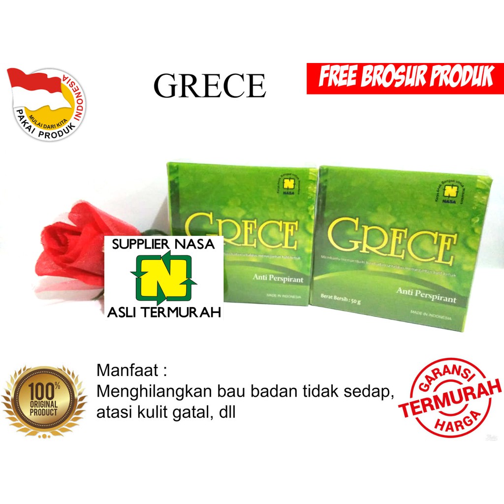 Grece Body Crystal Deodoran Herbal Penghilang Bau Badan Kulit