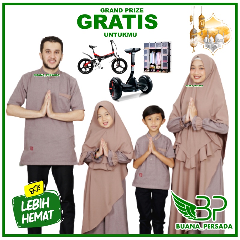 gamis salsa overall set inner. Baju Gamis Sarimbit Keluarga Ayah Ibu Dan Anak Baju Seragam Lebaran Couple Cople Keluarga Muslim B83 Rp53 000