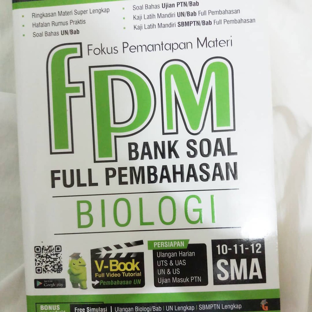 Biologi merupakan salah satu mata pelajaran yang diujikan, baik dalam ujian nasional atau ujian masuk ptn. Fpm Bank Soal Full Pembahasan Biologi Sma Shopee Indonesia