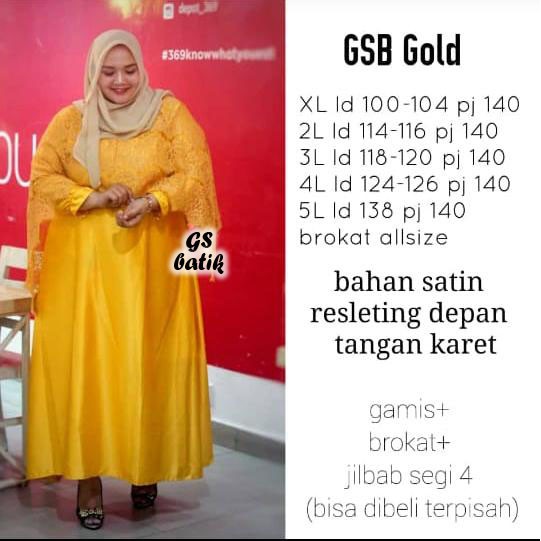 Jumbo Gamis Pesta Jumbo Baju Kondangan Bigsize Gaun Pesta Brokat Baju Muslimah Gsb Shopee Indonesia