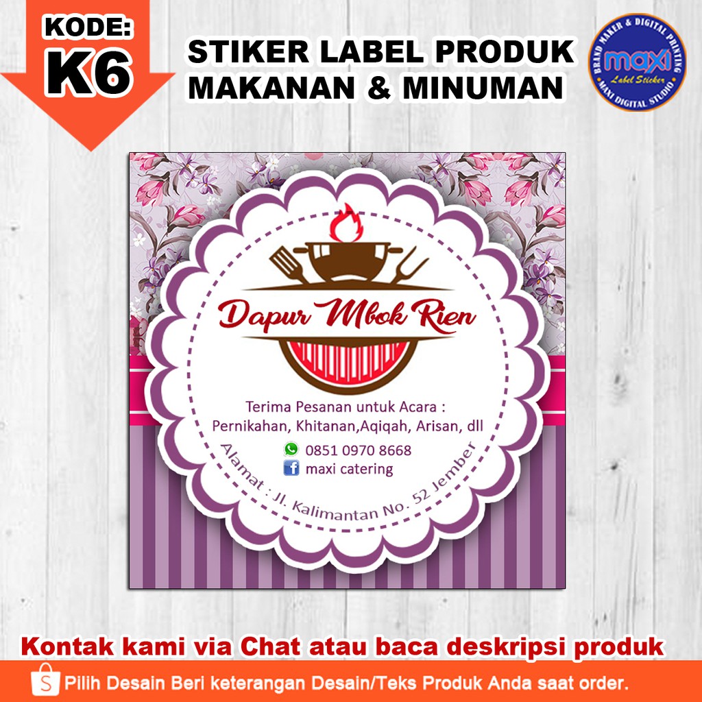 cetak sticker murah solo