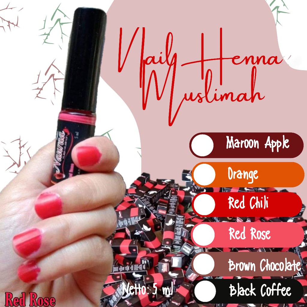KUTEK HENNA SAH DIGUNAKAN UNTUK SHOLAT NAURA NAIL Pewarna Kuku Pacar Arab  Inai | Shopee Indonesia
