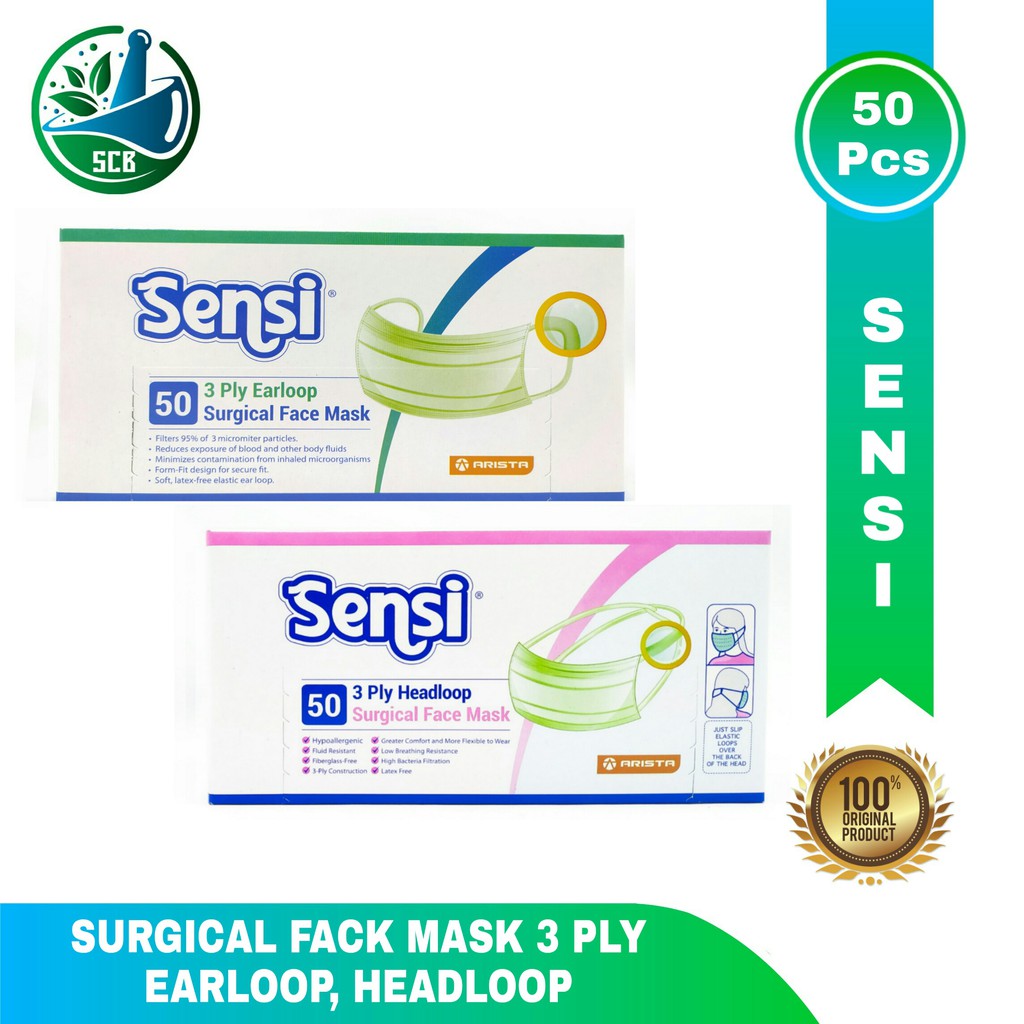 Sensi Masker Karet / Masker Sensi / Masker Sensi 3ply All Varian | Shopee  Indonesia