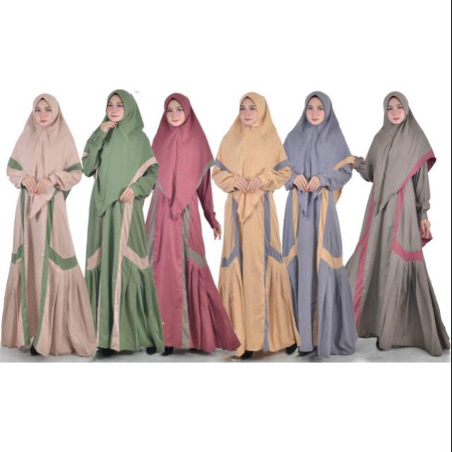 Gamis Syar I Katun Madinah Premium Terbaru Murah Grosir Aneka