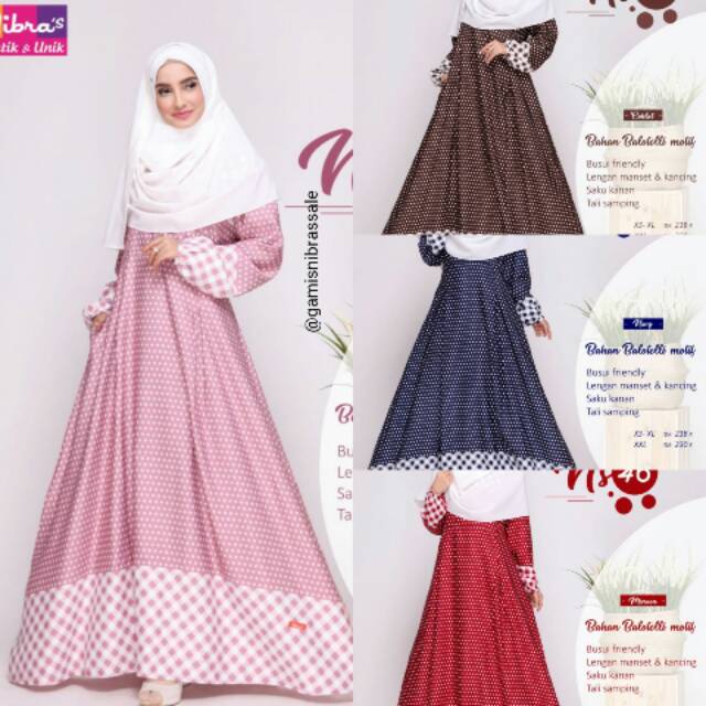 Koleksi Gamis Nibras Terbaru 2019 Ns 46 Shopee Indonesia