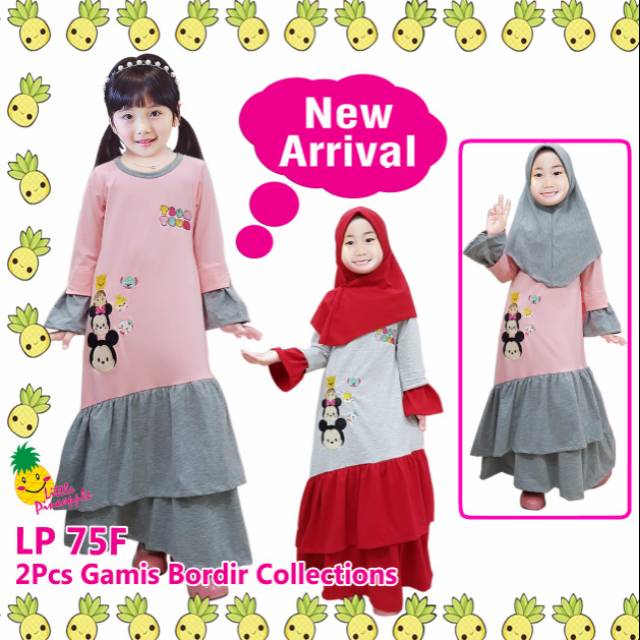 Gamis Anak Little Pineapple Shopee Indonesia