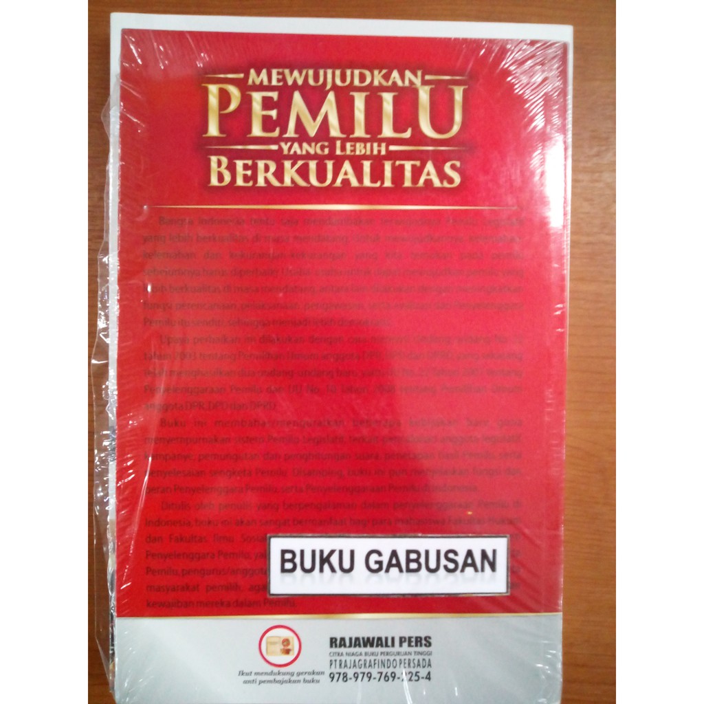 Jual BUKU MEWUJUDKAN PEMILU YANG LEBIH BERKUALITAS - ROZALI ABDULLAH rz  Indonesia|Shopee Indonesia