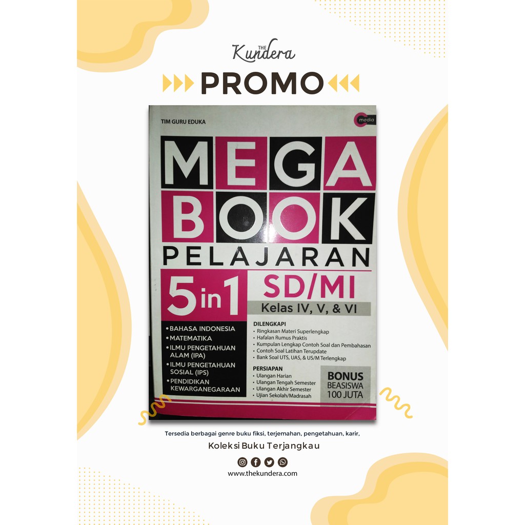 Sekarang berubah menjadi universitas negeri malang (um),. Mega Book Pelajaran Sd Mi Kelas Iv V Vi Shopee Indonesia