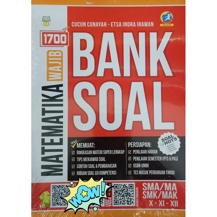 Buku kunci jawaban pr it matematika wajib kelas 10 tahun 2021. 1700 Plus Bank Soal Matematika Wajib Sma Kelas 10 11 12 Edisi Revisi Shopee Indonesia