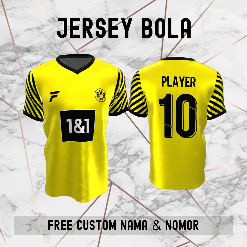 Nama borussia dortmund di pes 2021 termasuk kedalam tim free agent. Jual Jersey Borussia Dortmund Klub Bola Baju Kaos Custom Nama Dan Nomor Punggung 151 Indonesia Shopee Indonesia