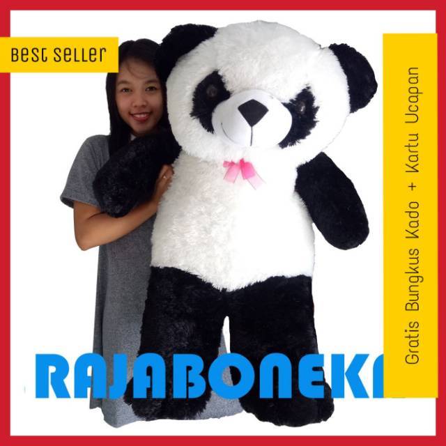 Gratis Download Gambar Boneka Panda Super Jumbo Besar 1 Meter Lebih Hitam Putih Lucu Terbaru by Lampunghits.com