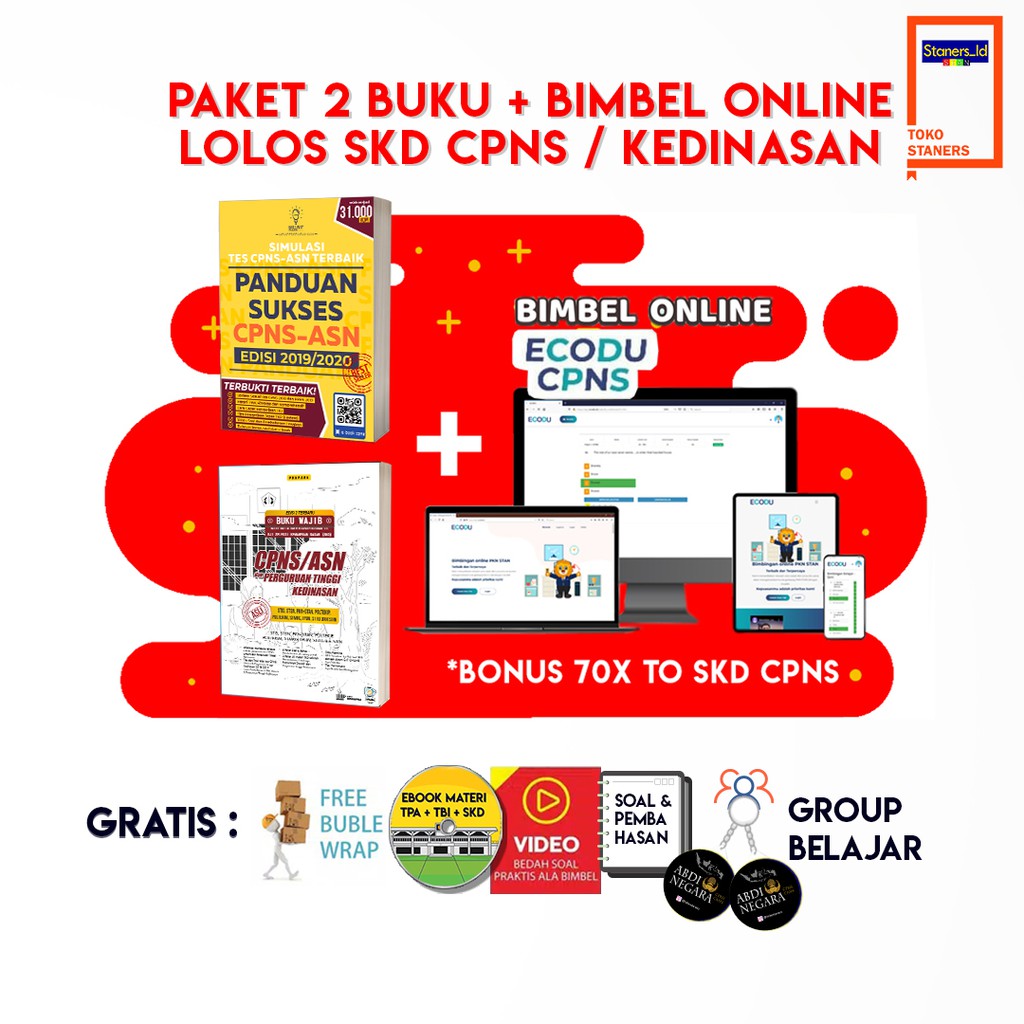 Tandai sebagai konten tidak pantas. Paket 2 Buku Skd Cpns Asn Bimbel Online Lolos Skd Cpns Pkn Stan Usm Kedinasan Pns Bumn Shopee Indonesia