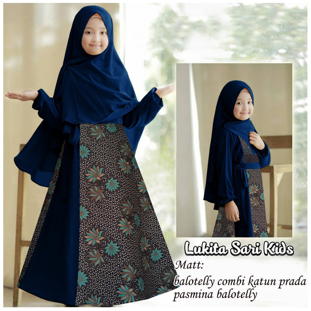 Tfs Aliza Maxi Maxi Dress Bunga Remaja 12 13 Thn Gamis Pesta Abg