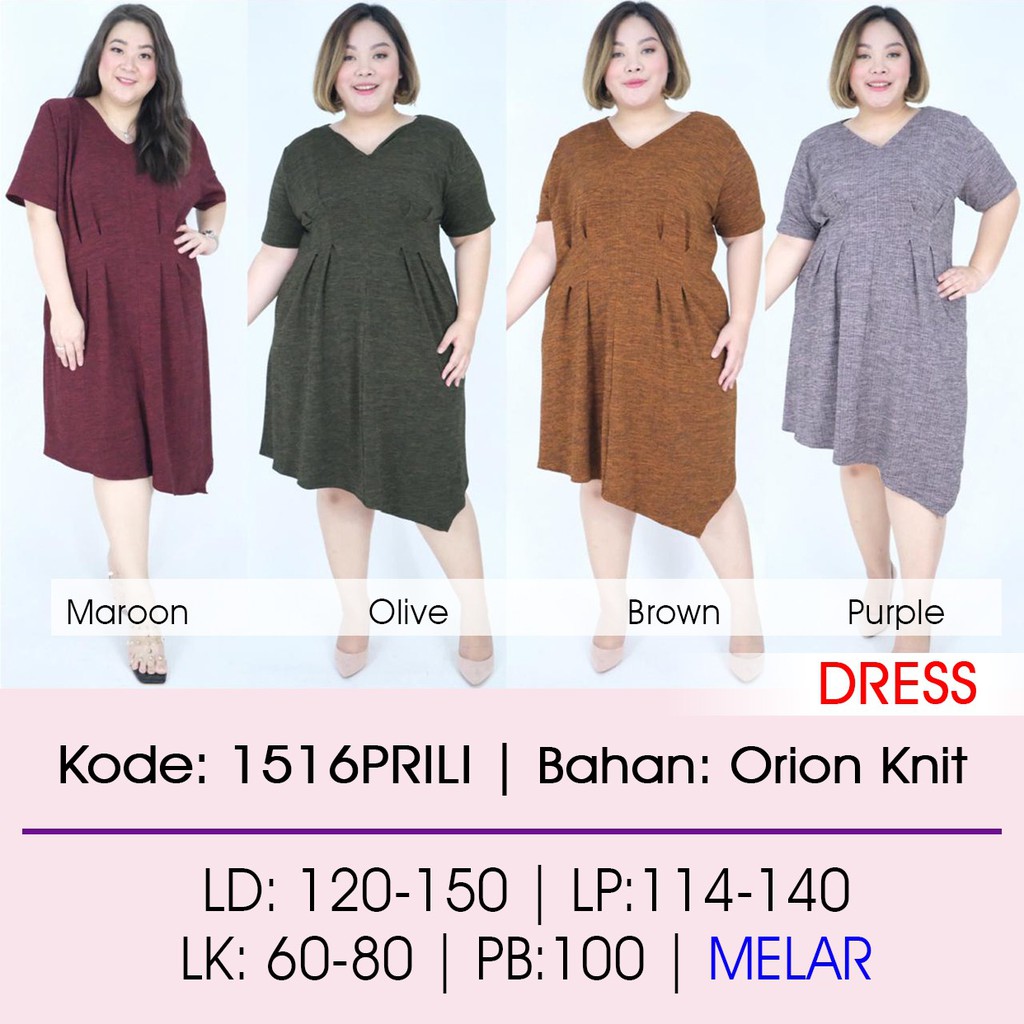 1516prili Dress Big Size Murah Jumbo Shopee Indonesia