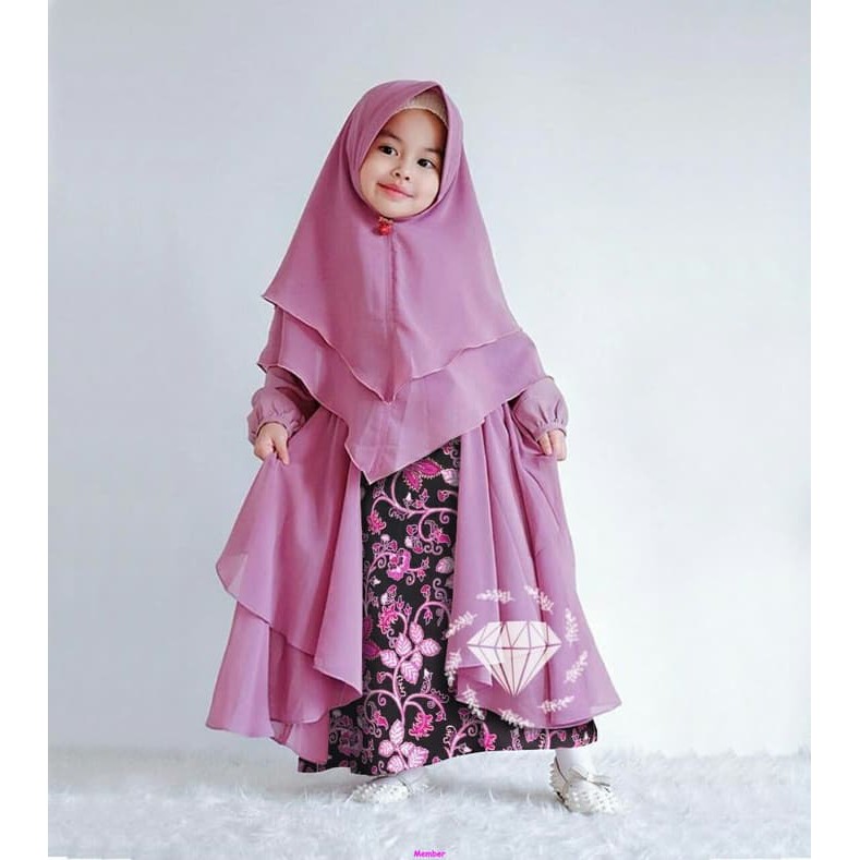 Promo Adonia Batik Kid Gamis Anak Kecil Gamis Fashion Anak Gamis