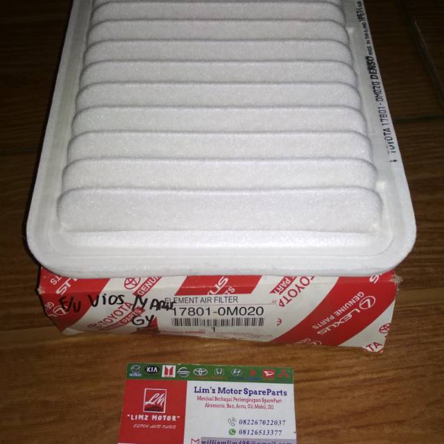 Filter Udara Vios Limo Yaris 2007 2008 2009 2010 2011 2012 Original Denso Indonesia Harga filter udara Ferrox Berikut ini adalah Daftar harga Filter Udara Ferrox dari berbagai macam merk mobil.