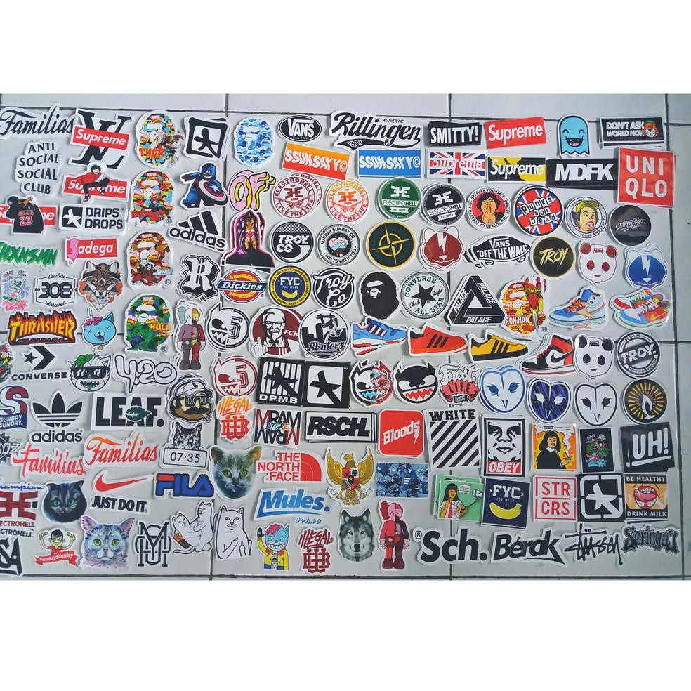 Stok Terbaru Khusus 50pcs Stiker Distro Brand Kualitas Import Harga Tangan Pertama Random Tida Shopee Indonesia