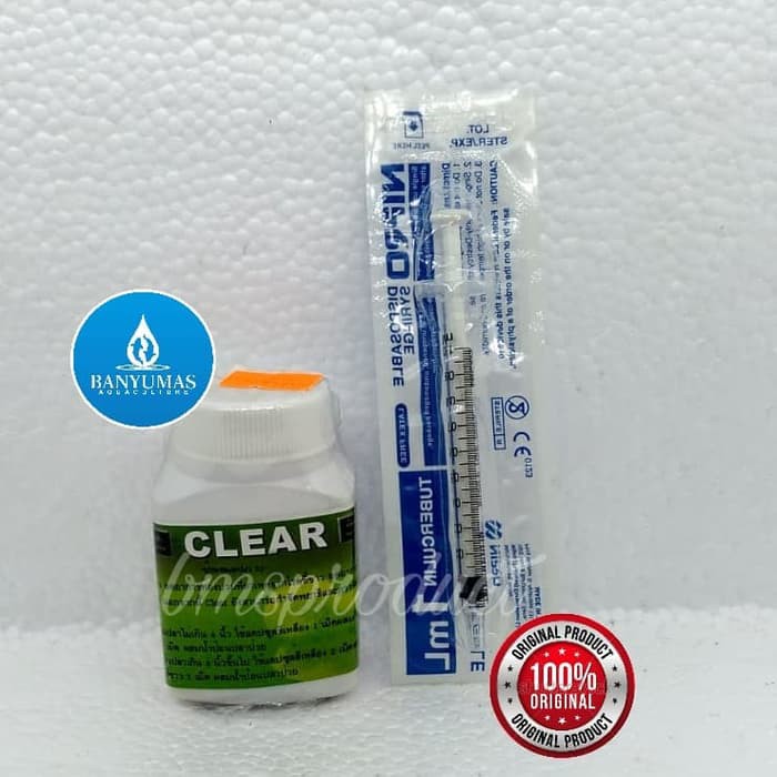 A102 Clear Obat Berak Putih Ikan Louhan Asli Original Thailand