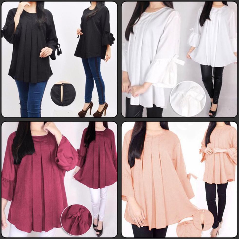 Sale Baju Blouse Atasan Wanita Perempuan Size Ukuran Jumbo Besar