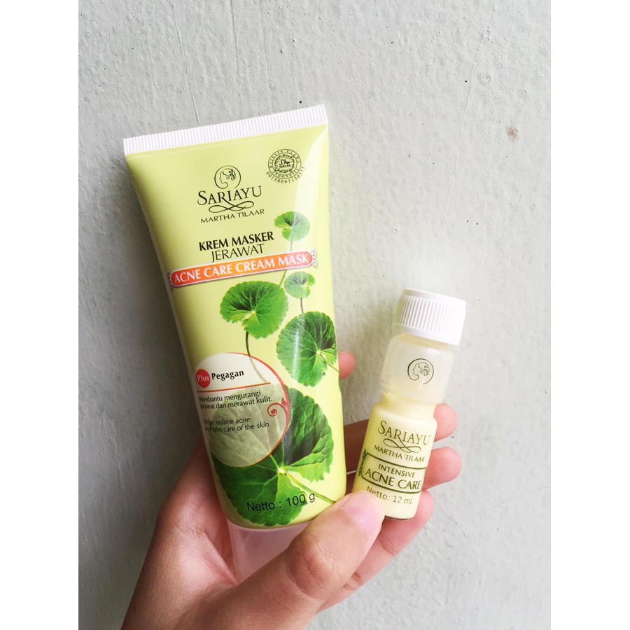 Masker jerawat dari sariayu ini ada 2 jenis yaitu yg bubuk dan yang krim ini. Jual Sari Ayu Krem Masker Jerawat Dan Intensive Acne Care Indonesia Shopee Indonesia