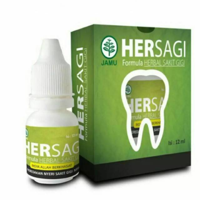 Cod Hersagi Herbal Indo Utama Obat Sakit Gigi Gigi Berlubang