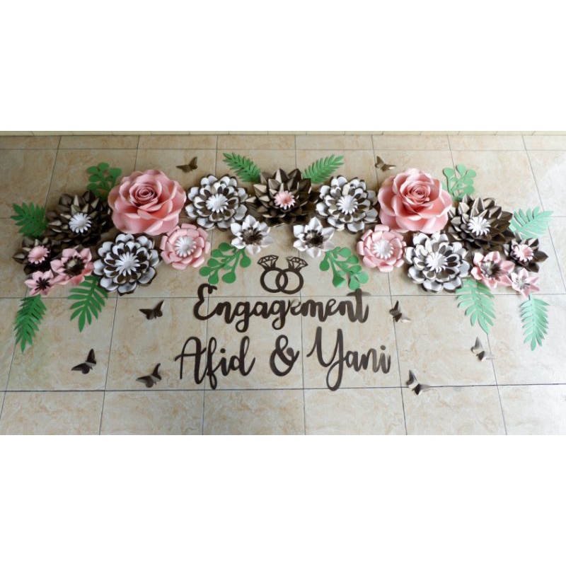 Untuk mendapatkan pola ini, anda bisa mengulang … Jual Ready Paper Flower Dekorasi Bunga Kertas Backdrop Tunangan Engagement Wedding Akad Nikah Lamaran Aqiqah Tedak Sinten Hiasan Ruangan Acara Shopee Indonesia