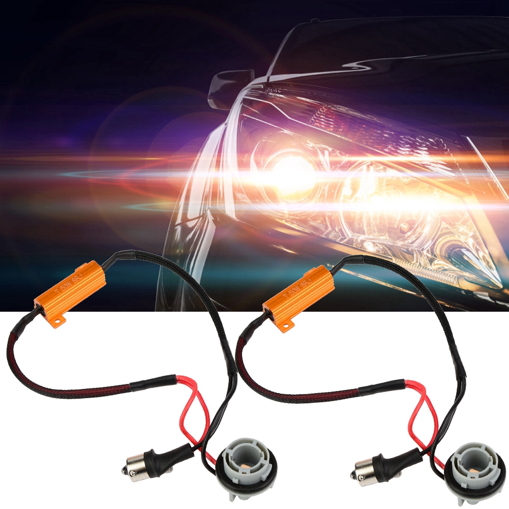2pcs Lampu Sein Harness Led 1156 7506 P21w Untuk Load Resistor
