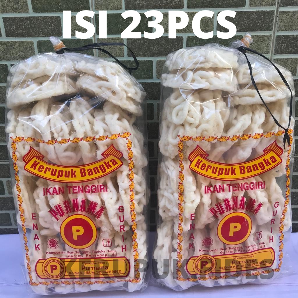 260, malang, jawa timur telp. Kerupuk Bangka Purnama Ikan Tenggiri Besar Isi 23 Pcs Gurih Mantap Enak Jumbo Shopee Indonesia