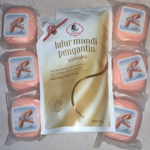 Sabun rosan penghilang bekas luka, terapi gatal. Paket Lulur Mandi Pengantin Purbasari 500 Gram Dan Sabun Rosan Shopee Indonesia