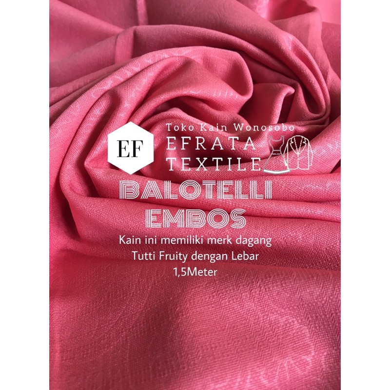Harga murah di lapak multi kain. Kain Balotelli Embos Ballotelli Baloteli Emboss Tutti Fruity Shopee Indonesia