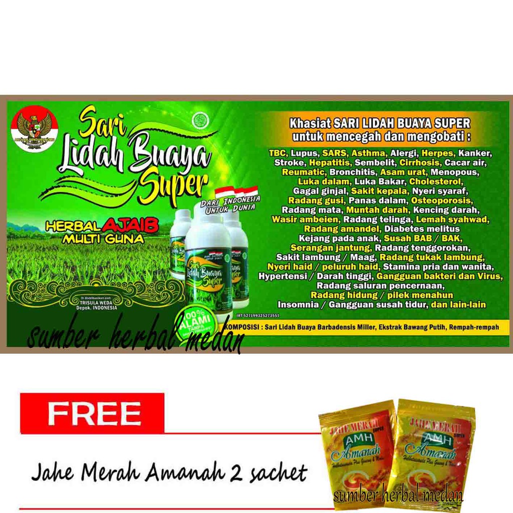 Minuman Herbal Sari Lidah Buaya Super Srimedani Shopee Indonesia