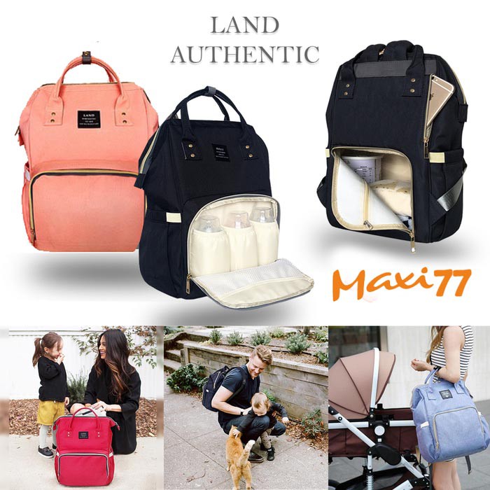 Tas Perlengkapan Bayi Yang Bagus Tas Bayi Ransel Land Premium Diapers Bag Shopee Indonesia
