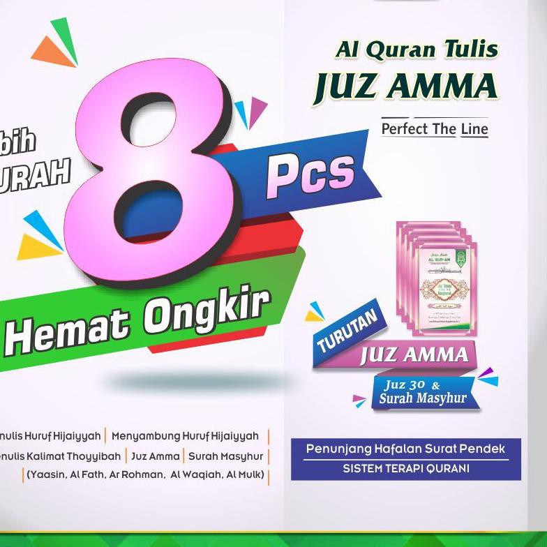 Terbaru 8 Pcs Al Quran Tulis Juz Amma | Juz 30 &amp; Surah Masyhur | TARBIYATUL  ALAMIN | HEMAT ONGKIR&hellip; | Shopee Indonesia