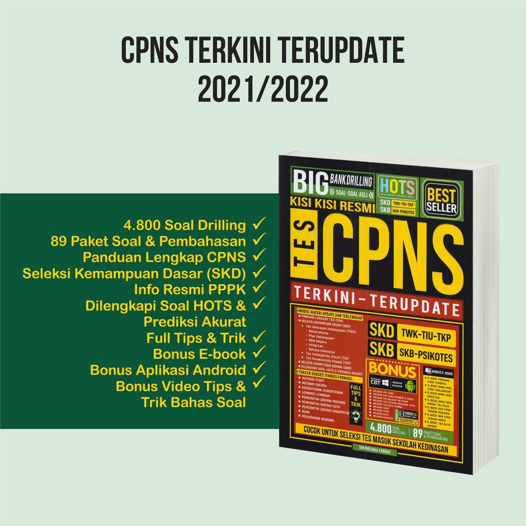 Cpns2021 #klubmatematikamantapkan persiapan anda menjadi asn1 jam belajar tes twk (hots + full penalaran) . Buku Cpns 2021 Buku Tes Cpns Untuk Umum Big Bank Drilling Kisi Kisi Resmi Hots Terkini Terupdate Shopee Indonesia