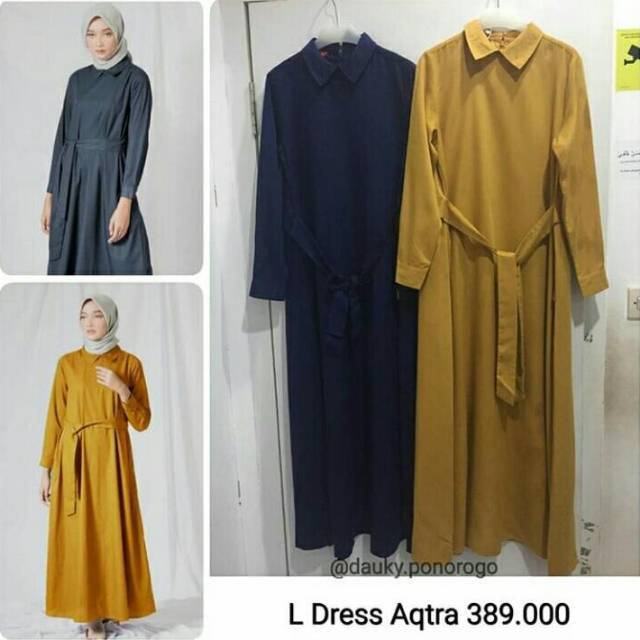 L Dress Aqtra Gamis Murah Gamis Kuning Gamis Pesta Gamis