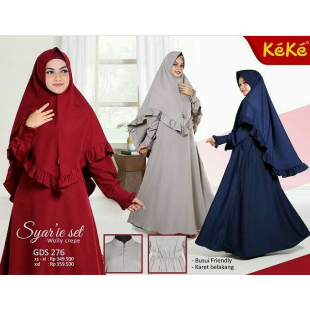 Gamis Syar I Set Keke Shopee Indonesia