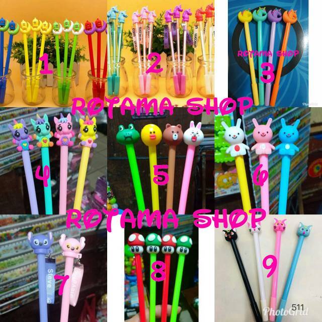 Grosir pulpen lucu and unik pulpen gel | Shopee Indonesia