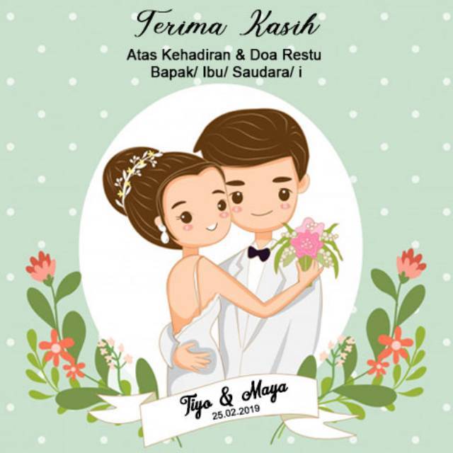 Beli kartu ucapan terima kasih desain kartun hewan untuk hadiah ulang tahun anak terbaru di shopee. Jual Kartu Ucapan Terima Kasih Sovenir Pernikahan Motif Karakter Animasi Indonesia Shopee Indonesia