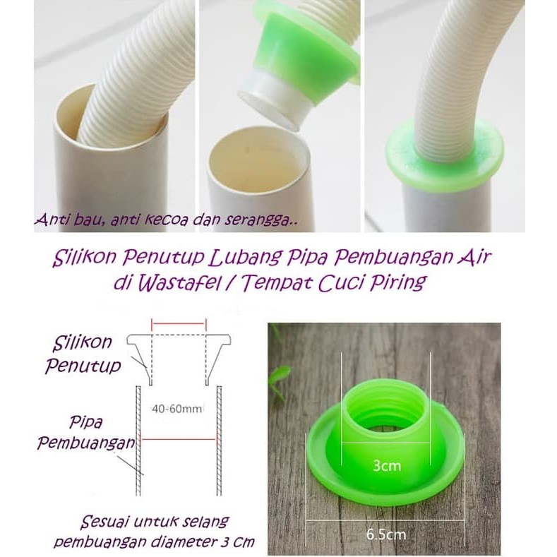NEW PRODUK AR064 SILIKON PENUTUP LUBANG PIPA PEMBUANGAN AIR SINK DAPUR ANTI  BAU WS212 | Shopee Indonesia