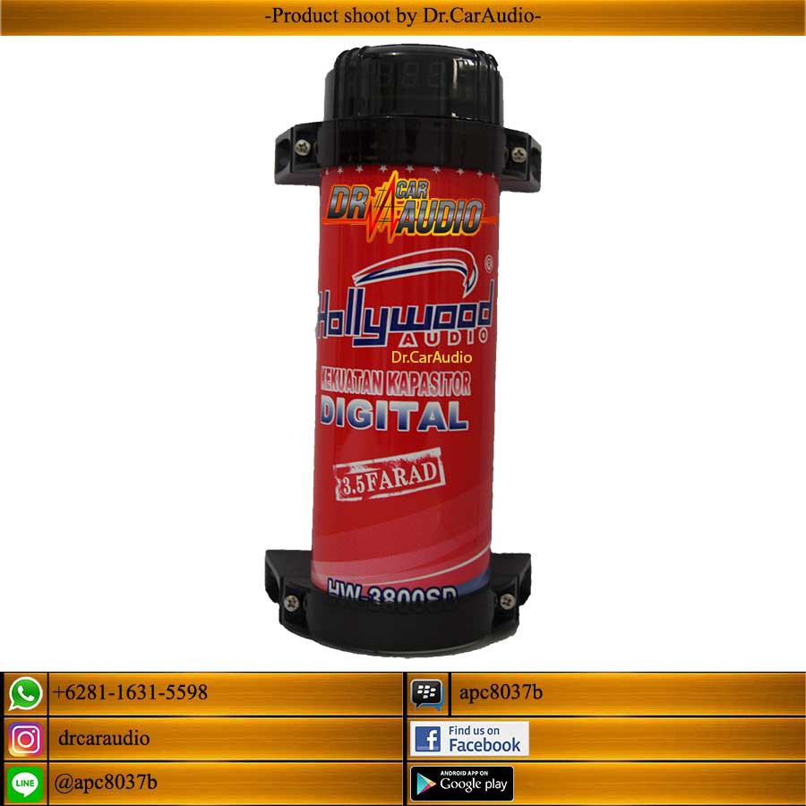 Kapasitor Bank Audio Mobil Hollywood Hw 3800sd 3 Farad