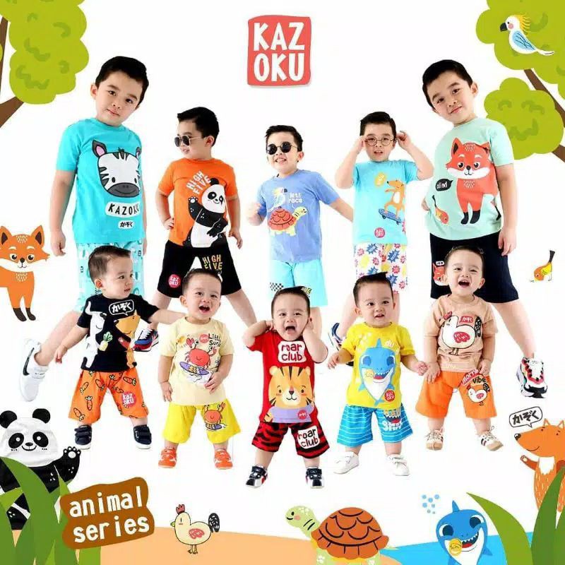 Taipan · takin · tamarin · tanager · tanuki · tapir · tarantula · tarpon . Jual Setelan Baby Kazoku Animal Series 1 5 T Motif A J Indonesia Shopee Indonesia